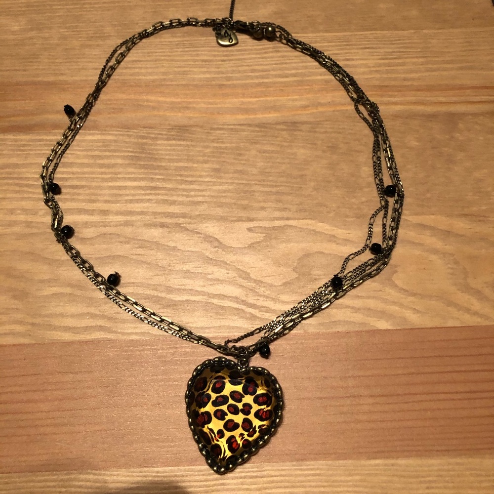 Betsey Johnson Cheetah Necklace